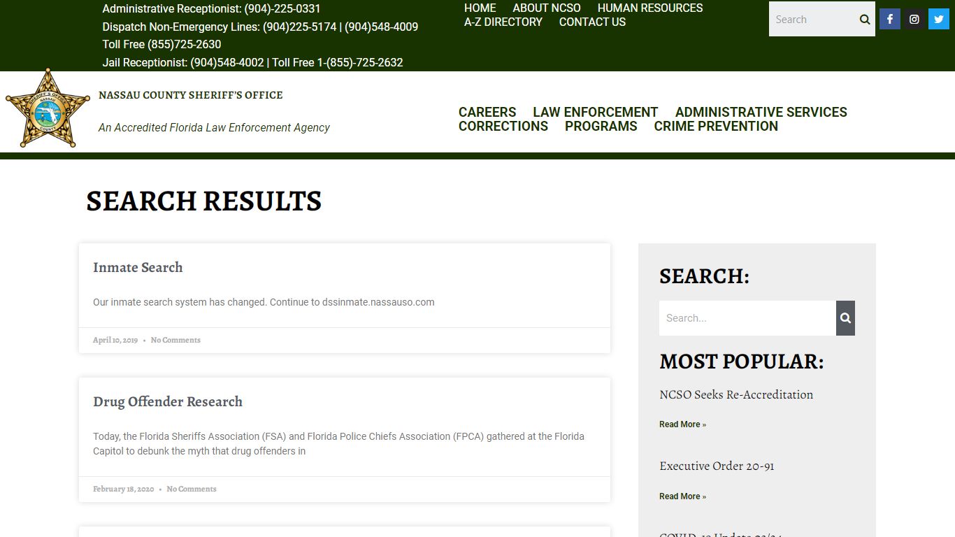inmate search | Nassau County Sheriff's Office